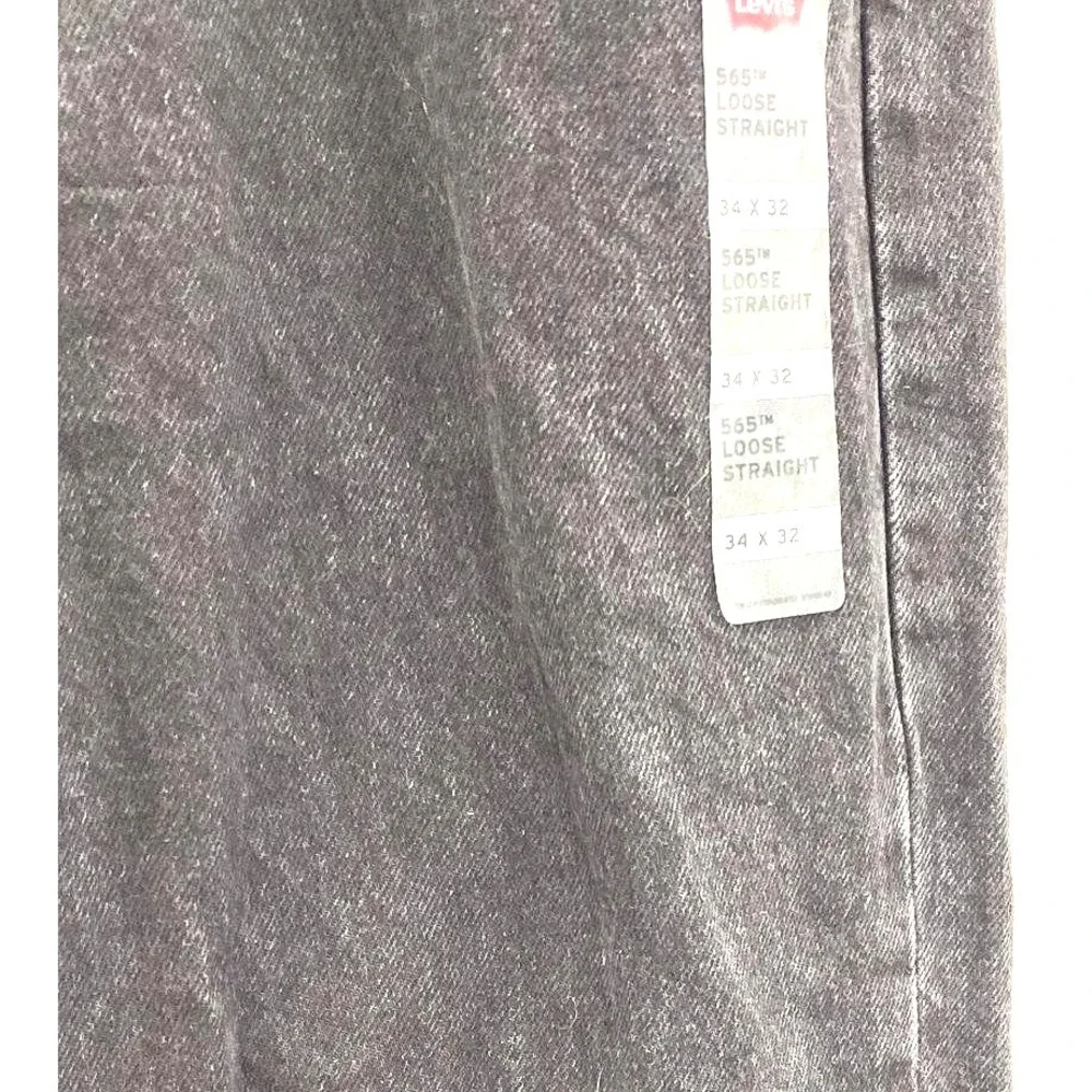 Levi's 565 Loose Straight Blk Jeans Men's SZ 34/32